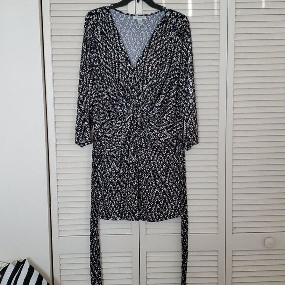 MOTHERHOOD MATERNITY black & gray dress - Picture 1 of 8
